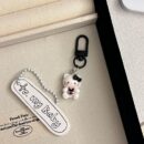 black kt cat keychain small pendant backpack bag decoration graduation gift for the whole class keychain