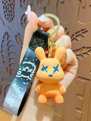 Creative Color-Changing Bear Keychain - Cute Cartoon Couple Car Keychain