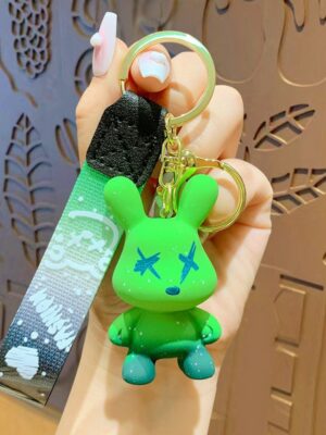 Creative Color-Changing Bear Keychain - Cute Cartoon Couple Car Keychain