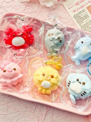 Handmade Food-Grade Silicone Marine Animal Stress Relief Toy (Stitched Packaging) - Squishy Fidget Toy