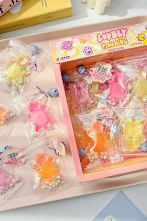 Crystal Booger Double-Color Turtle Squishy Keychain Stress Relief Toy