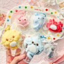 handmade food grade silicone marine animal stress relief toy (stitched packaging) squishy fidget toy for anxiety relief