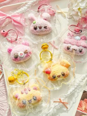 Animal Head Squishy Keychain - Stitched Creamy-Texture Stress Relief Toy