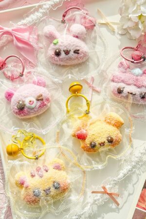 Animal Head Squishy Keychain - Stitched Creamy-Texture Stress Relief Toy