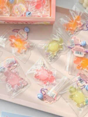 Crystal Booger Double-Color Turtle Squishy Keychain Stress Relief Toy
