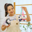 scraggly dog plush cartoon bag charm & keychain