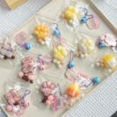 24 piece snack toy pendant squishies set in color box – stress relief essential