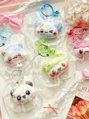 Animal Head Squishy Keychain - Stitched Creamy-Texture Stress Relief Toy