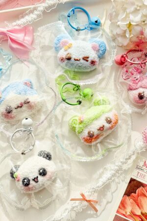 Animal Head Squishy Keychain - Stitched Creamy-Texture Stress Relief Toy