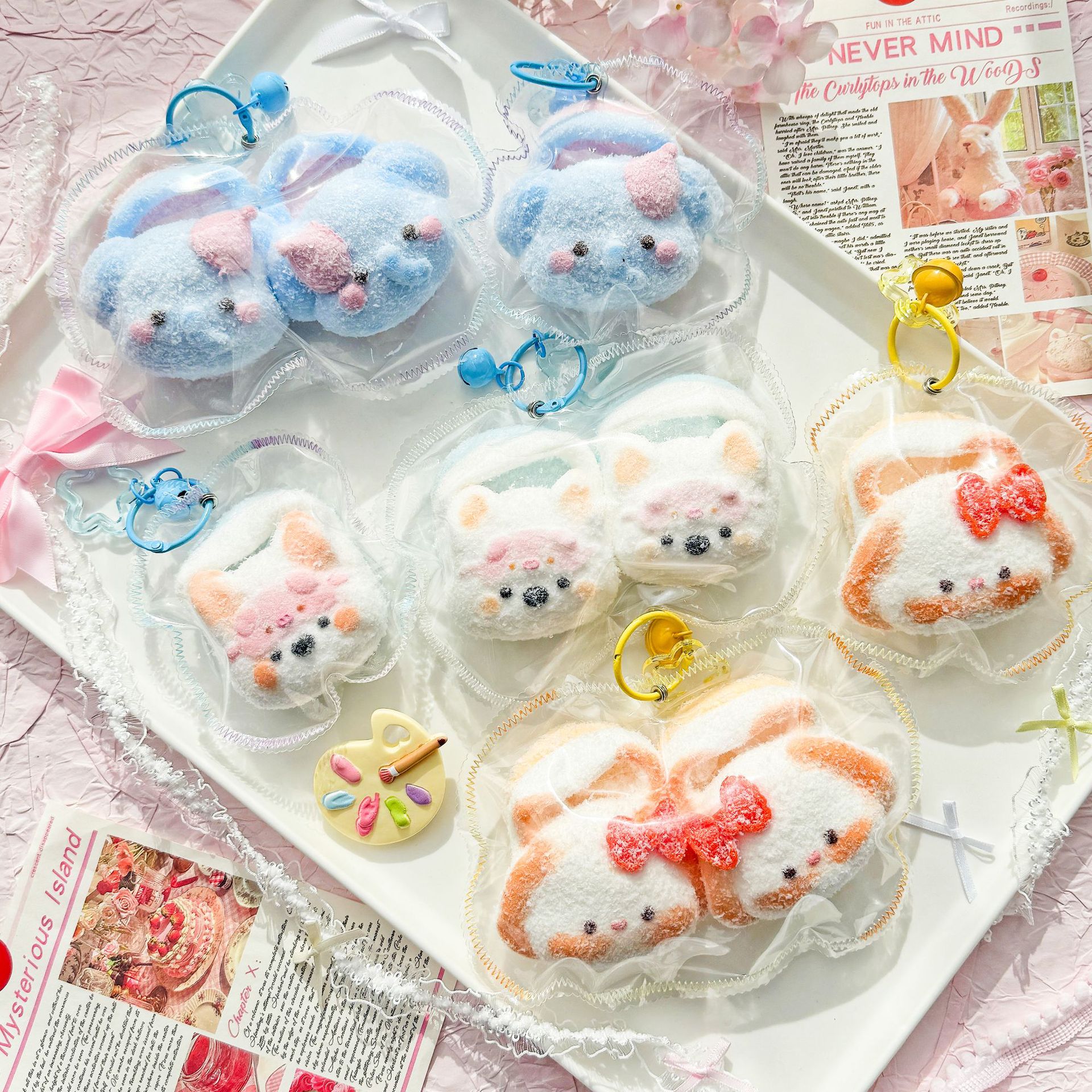Food-Grade Silicone Creative Makeup-Themed Slipper Squishy Decompression Toy - 图片 4
