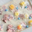 24 piece snack toy pendant squishies set in color box – stress relief essential