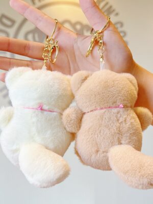 Cute Lucky Cat Pendant: Plush Toy Doll with Bell, Bag Charm & Keychain