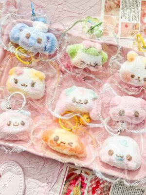 Animal Head Squishy Keychain - Stitched Creamy-Texture Stress Relief Toy