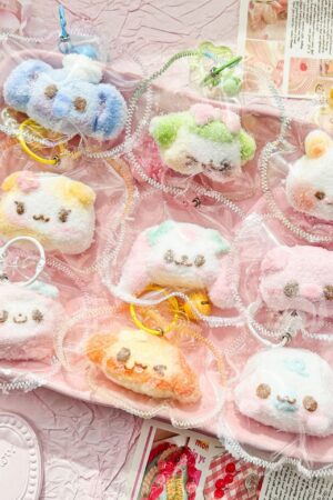Animal Head Squishy Keychain - Stitched Creamy-Texture Stress Relief Toy