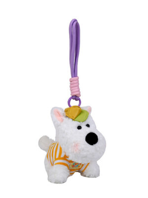 Scraggly Dog Plush Cartoon Bag Charm & Keychain
