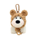 handmade cute west highland white terrier bag charm / scrappy puppy plush doll keychain