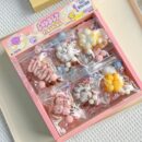 24 piece snack toy pendant squishies set in color box – stress relief essential