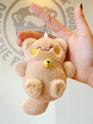 Cute Lucky Cat Pendant: Plush Toy Doll with Bell, Bag Charm & Keychain
