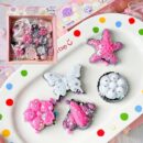 24 piece snack toy pendant squishies set in color box – stress relief essential