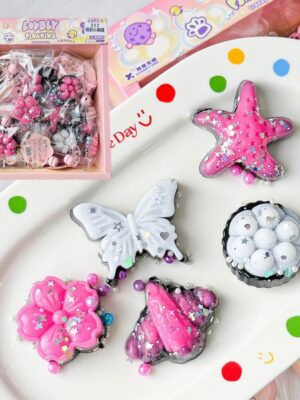 24-Piece Snack Toy Pendant Squishies Set in Color Box – Stress-Relief Essential