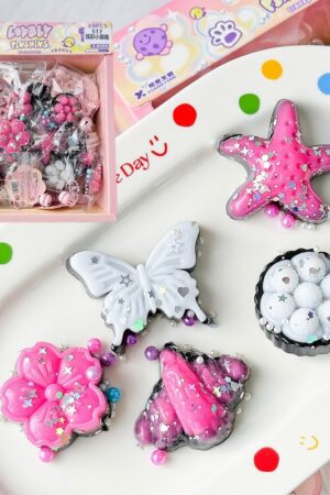 24-Piece Snack Toy Pendant Squishies Set in Color Box – Stress-Relief Essential