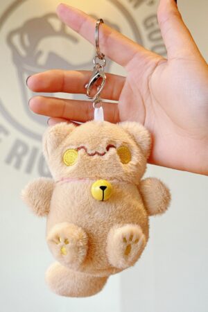 Cute Lucky Cat Pendant: Plush Toy Doll with Bell, Bag Charm & Keychain