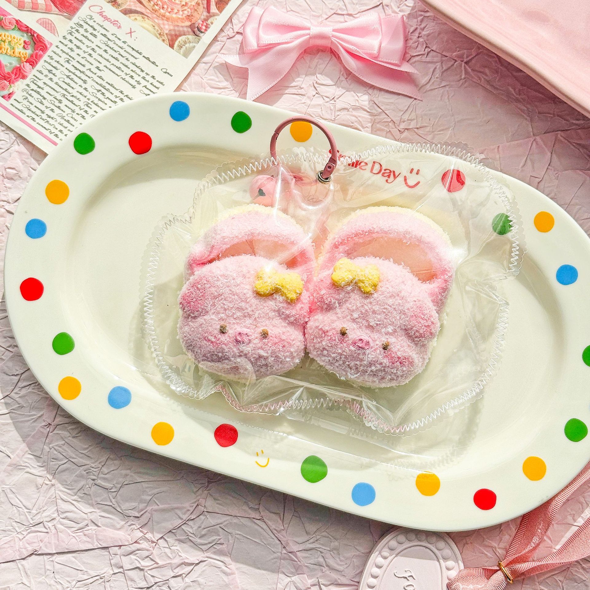 Food-Grade Silicone Creative Makeup-Themed Slipper Squishy Decompression Toy - 图片 7
