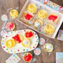 24 piece snack toy pendant squishies set in color box – stress relief essential