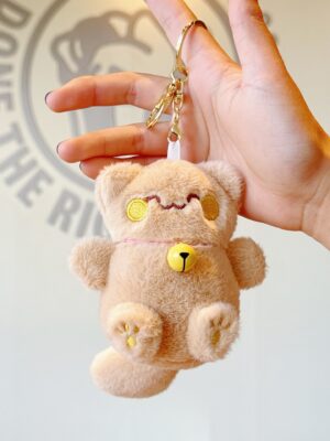 Cute Lucky Cat Pendant: Plush Toy Doll with Bell, Bag Charm & Keychain