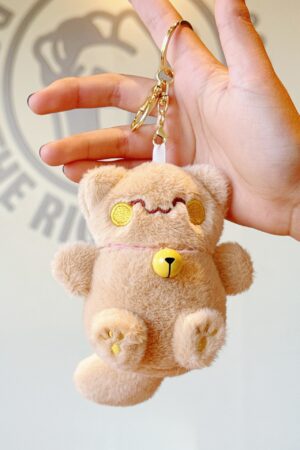 Cute Lucky Cat Pendant: Plush Toy Doll with Bell, Bag Charm & Keychain