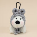 handmade cute west highland white terrier bag charm / scrappy puppy plush doll keychain