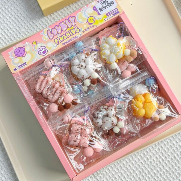 Crystal Booger Double-Color Turtle Squishy Keychain Stress Relief Toy - 图片 10