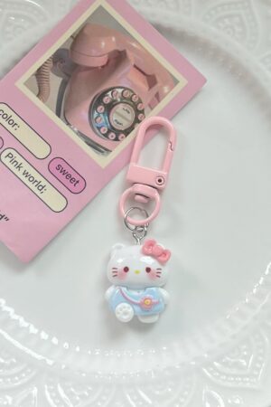 KT Cat Backpack Keychain - Cute Cartoon Backpack Pendant, Couple Small Gift, Keychain