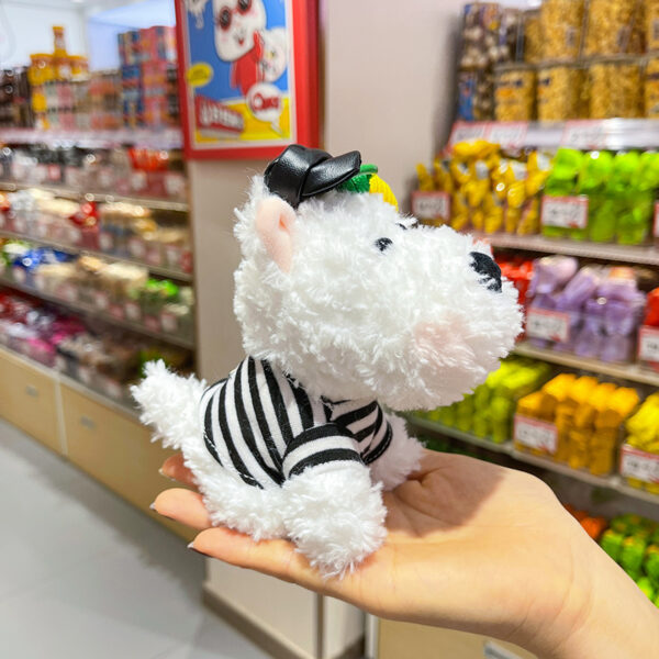 scraggly dog plush cartoon bag charm & keychain