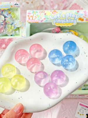 24-Piece Snack Toy Pendant Squishies Set in Color Box – Stress-Relief Essential