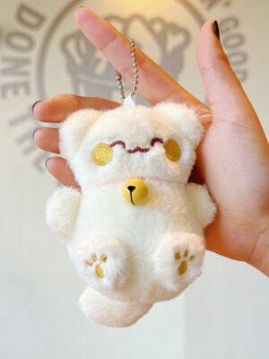 Cute Lucky Cat Pendant: Plush Toy Doll with Bell, Bag Charm & Keychain