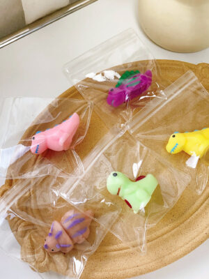 Crystal Booger Double-Color Turtle Squishy Keychain Stress Relief Toy