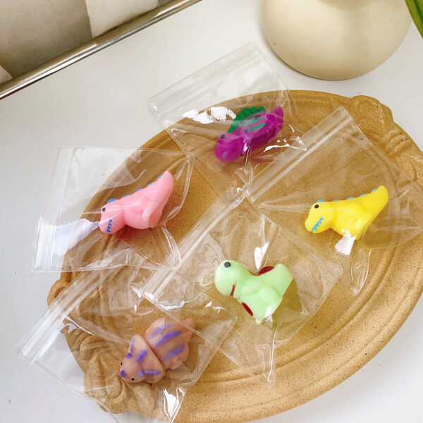 Crystal Booger Double-Color Turtle Squishy Keychain Stress Relief Toy - 图片 12