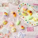 24 piece snack toy pendant squishies set in color box – stress relief essential