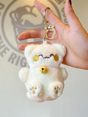 Cute Lucky Cat Pendant: Plush Toy Doll with Bell, Bag Charm & Keychain