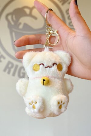 Cute Lucky Cat Pendant: Plush Toy Doll with Bell, Bag Charm & Keychain