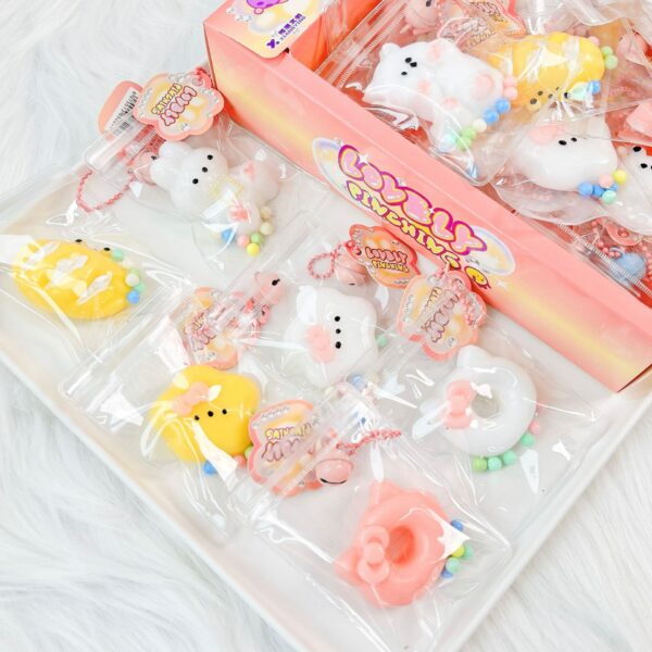 Crystal Booger Double-Color Turtle Squishy Keychain Stress Relief Toy - 图片 13