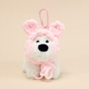 handmade cute west highland white terrier bag charm / scrappy puppy plush doll keychain