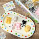 24 piece snack toy pendant squishies set in color box – stress relief essential