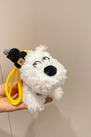 Scraggly Dog Plush Cartoon Bag Charm & Keychain