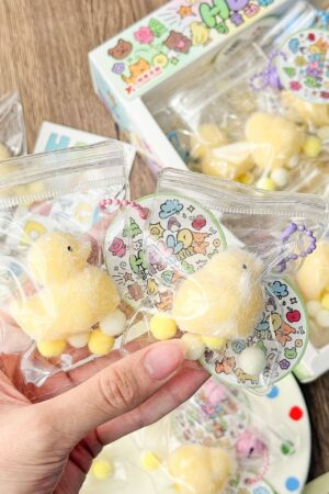24-Piece Snack Toy Pendant Squishies Set in Color Box – Stress-Relief Essential