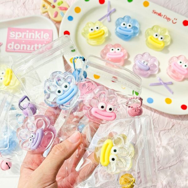 24 piece snack toy pendant squishies set in color box – stress relief essential