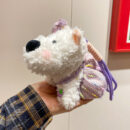 scraggly dog plush cartoon bag charm & keychain