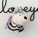 scraggly dog plush cartoon bag charm & keychain