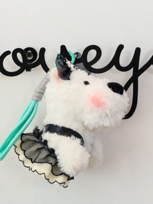 Scraggly Dog Plush Cartoon Bag Charm & Keychain